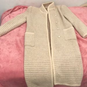 Mohair and wool coat